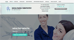 Desktop Screenshot of novadentist.com